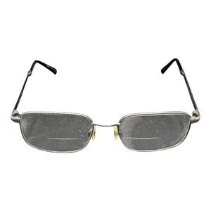 Flexon COLLINS 600 033 Gunmetal‎ Gray Square Wire Rim Glasses 53 18 140